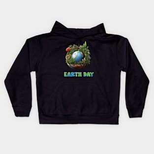 Happy Earth Day 2024 Funny Earth Day Kids Hoodie